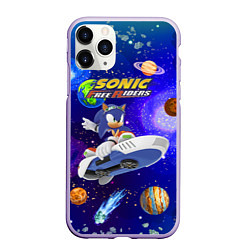 Чехол iPhone 11 Pro матовый Sonic Free Riders - Hedgehog - Racer, цвет: 3D-светло-сиреневый