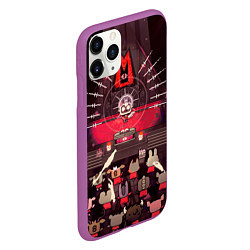 Чехол iPhone 11 Pro матовый Cult of the Lamb - Обряд, цвет: 3D-фиолетовый — фото 2