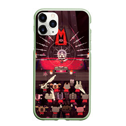Чехол iPhone 11 Pro матовый Cult of the Lamb - Обряд, цвет: 3D-салатовый