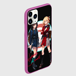 Чехол iPhone 11 Pro матовый Тисато Нисикиги - Lycoris Recoil, цвет: 3D-фиолетовый — фото 2