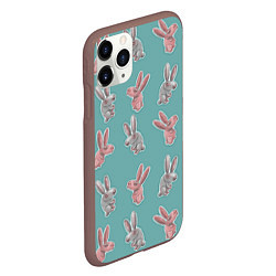 Чехол iPhone 11 Pro матовый Кролли, цвет: 3D-коричневый — фото 2