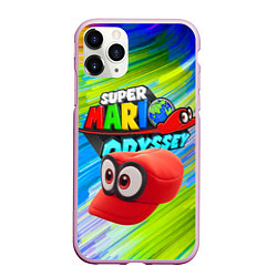 Чехол iPhone 11 Pro матовый Super Mario Odyssey - Nintendo - Бейсболка, цвет: 3D-розовый