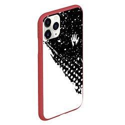 Чехол iPhone 11 Pro матовый Children of Bodom крапинки краски, цвет: 3D-красный — фото 2
