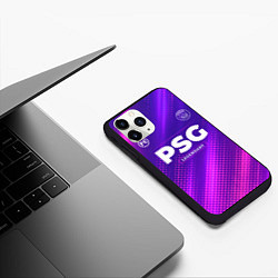 Чехол iPhone 11 Pro матовый PSG legendary sport grunge, цвет: 3D-черный — фото 2