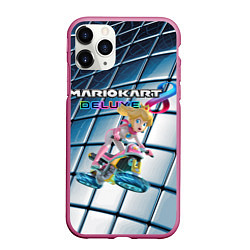 Чехол iPhone 11 Pro матовый Принцесса Персик гонщица - Mario Kart 8 Deluxe, цвет: 3D-малиновый