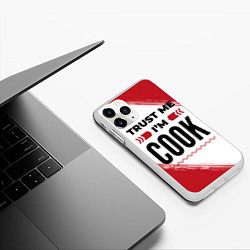 Чехол iPhone 11 Pro матовый Trust me Im cook white, цвет: 3D-белый — фото 2