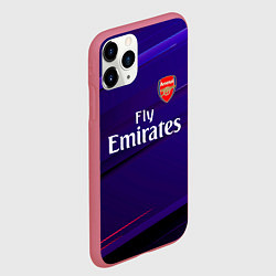 Чехол iPhone 11 Pro матовый Arsenal Абстракция, цвет: 3D-малиновый — фото 2