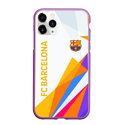Чехол iPhone 11 Pro матовый Barcelona абстракция цветные геометрии, цвет: 3D-фиолетовый