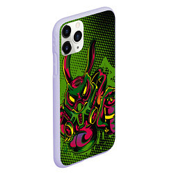 Чехол iPhone 11 Pro матовый Крейзи кролик, цвет: 3D-светло-сиреневый — фото 2