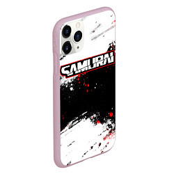 Чехол iPhone 11 Pro матовый Samurai - cyberpunk 2077 - Белый краски, цвет: 3D-розовый — фото 2