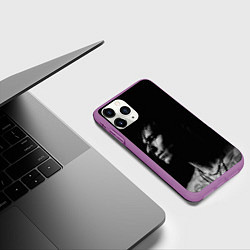 Чехол iPhone 11 Pro матовый Нилетто-профиль, цвет: 3D-фиолетовый — фото 2