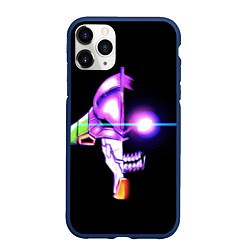 Чехол iPhone 11 Pro матовый Evangelion neon, цвет: 3D-тёмно-синий