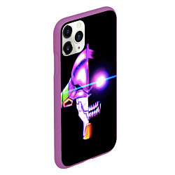 Чехол iPhone 11 Pro матовый Evangelion neon, цвет: 3D-фиолетовый — фото 2