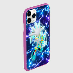 Чехол iPhone 11 Pro матовый Ёж Сильвер, цвет: 3D-фиолетовый — фото 2