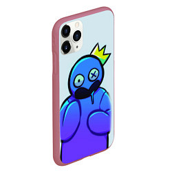 Чехол iPhone 11 Pro матовый Blue Rainbow Friends, цвет: 3D-малиновый — фото 2