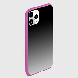 Чехол iPhone 11 Pro матовый Серый градиент, цвет: 3D-фиолетовый — фото 2
