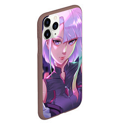 Чехол iPhone 11 Pro матовый Beautiful Lucy, цвет: 3D-коричневый — фото 2