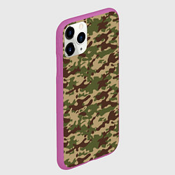 Чехол iPhone 11 Pro матовый Камуфляж ВСР-98 Флора, цвет: 3D-фиолетовый — фото 2