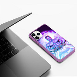 Чехол iPhone 11 Pro матовый Billie Herrington: Gachimuchi, цвет: 3D-фиолетовый — фото 2