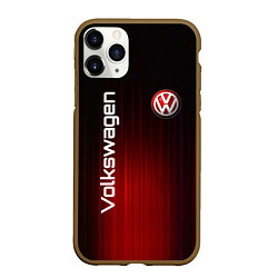 Чехол iPhone 11 Pro матовый Volkswagen art, цвет: 3D-коричневый