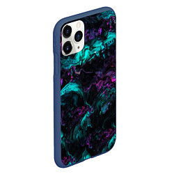 Чехол iPhone 11 Pro матовый Неоновые Коралы, цвет: 3D-тёмно-синий — фото 2