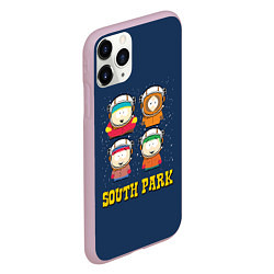 Чехол iPhone 11 Pro матовый South park космонавты, цвет: 3D-розовый — фото 2