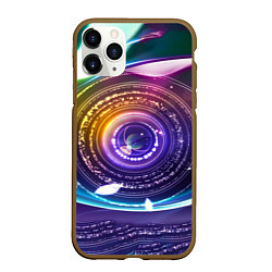 Чехол iPhone 11 Pro матовый Глаз Вселенной, цвет: 3D-коричневый