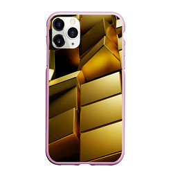 Чехол iPhone 11 Pro матовый Золото, цвет: 3D-розовый