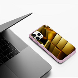 Чехол iPhone 11 Pro матовый Золото, цвет: 3D-розовый — фото 2