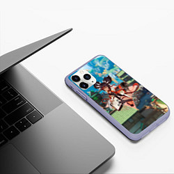 Чехол iPhone 11 Pro матовый Синь Янь в примогеме, цвет: 3D-светло-сиреневый — фото 2