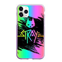 Чехол iPhone 11 Pro матовый Stray gradient, цвет: 3D-сиреневый