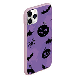 Чехол iPhone 11 Pro матовый Ужасы ночи, цвет: 3D-розовый — фото 2