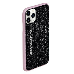 Чехол iPhone 11 Pro матовый AMG - pattern - minimalism, цвет: 3D-розовый — фото 2