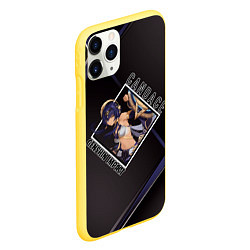 Чехол iPhone 11 Pro матовый Кандакия в ромбе, цвет: 3D-желтый — фото 2