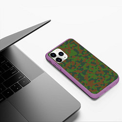 Чехол iPhone 11 Pro матовый Камуфляж WW2 Soviet, цвет: 3D-фиолетовый — фото 2