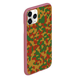 Чехол iPhone 11 Pro матовый Камуфляж WW2 German, цвет: 3D-малиновый — фото 2