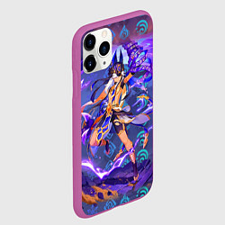 Чехол iPhone 11 Pro матовый Сайно, цвет: 3D-фиолетовый — фото 2