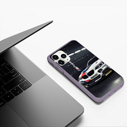 Чехол iPhone 11 Pro матовый BMW M 240 i racing - Motorsport, цвет: 3D-серый — фото 2