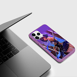 Чехол iPhone 11 Pro матовый Кандакия, цвет: 3D-фиолетовый — фото 2