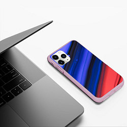 Чехол iPhone 11 Pro матовый Синий и красный песок, цвет: 3D-розовый — фото 2