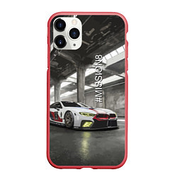 Чехол iPhone 11 Pro матовый BMW M8 - Mission 8, цвет: 3D-красный