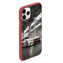 Чехол iPhone 11 Pro матовый BMW M8 - Mission 8, цвет: 3D-красный — фото 2