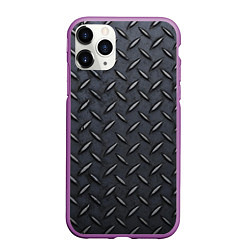 Чехол iPhone 11 Pro матовый Стальное противоскользящее покрытие - текстура, цвет: 3D-фиолетовый