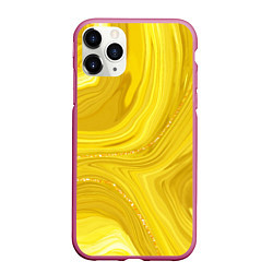 Чехол iPhone 11 Pro матовый Янтарь, цвет: 3D-малиновый