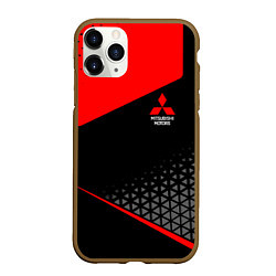 Чехол iPhone 11 Pro матовый Mitsubishi - Sportwear, цвет: 3D-коричневый