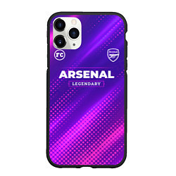 Чехол iPhone 11 Pro матовый Arsenal legendary sport grunge, цвет: 3D-черный