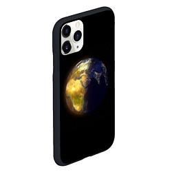 Чехол iPhone 11 Pro матовый Планета Земля, день и ночь, цвет: 3D-черный — фото 2
