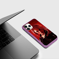 Чехол iPhone 11 Pro матовый Джесси Фейден арт, цвет: 3D-фиолетовый — фото 2