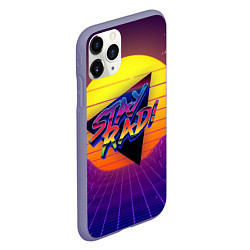 Чехол iPhone 11 Pro матовый Retro wave sun, цвет: 3D-серый — фото 2