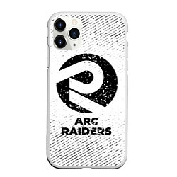 Чехол iPhone 11 Pro матовый ARC Raiders с потертостями на светлом фоне, цвет: 3D-белый